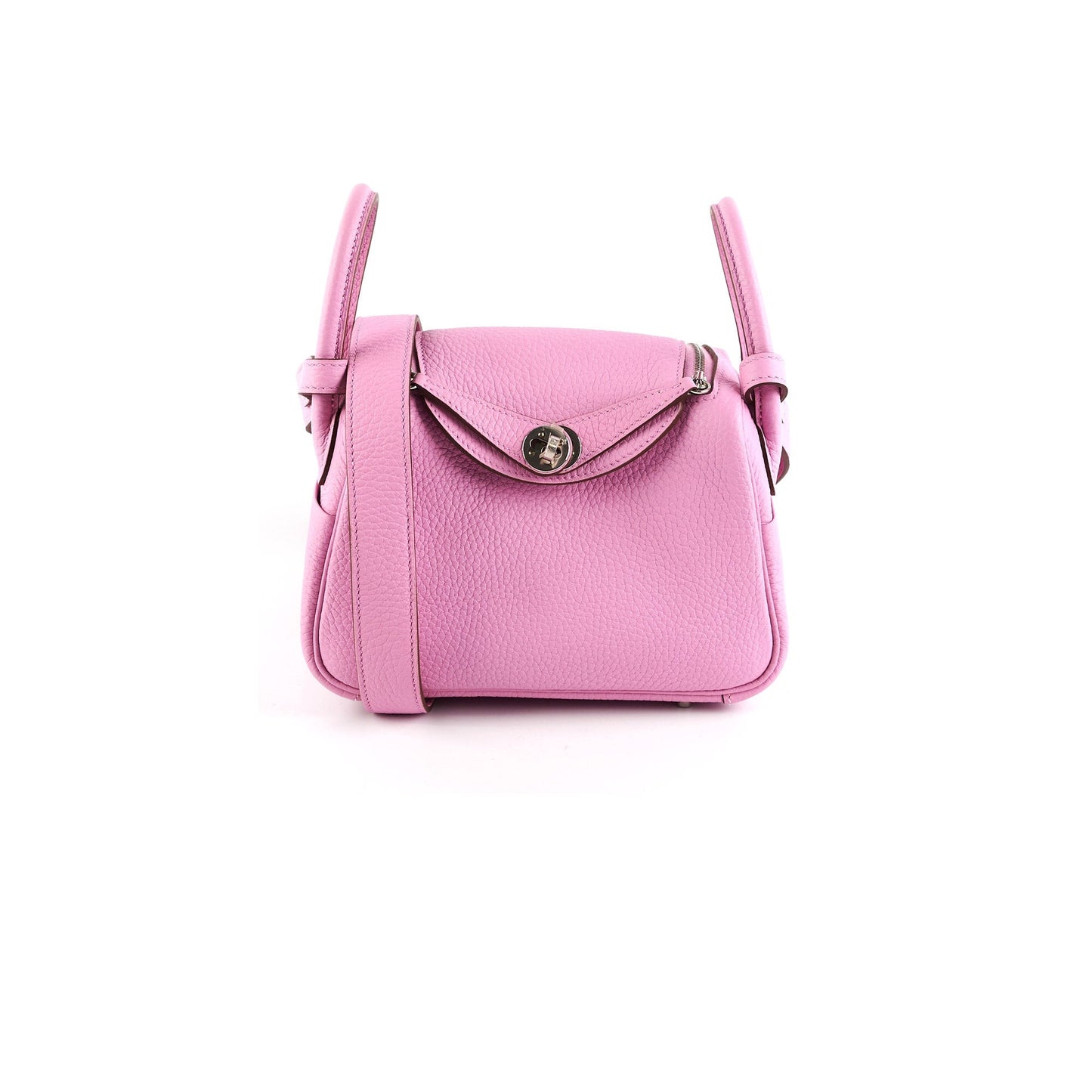 Hold Hermes Mini Lindy Clemece Mauve Sylvestre Stamp U (2022)