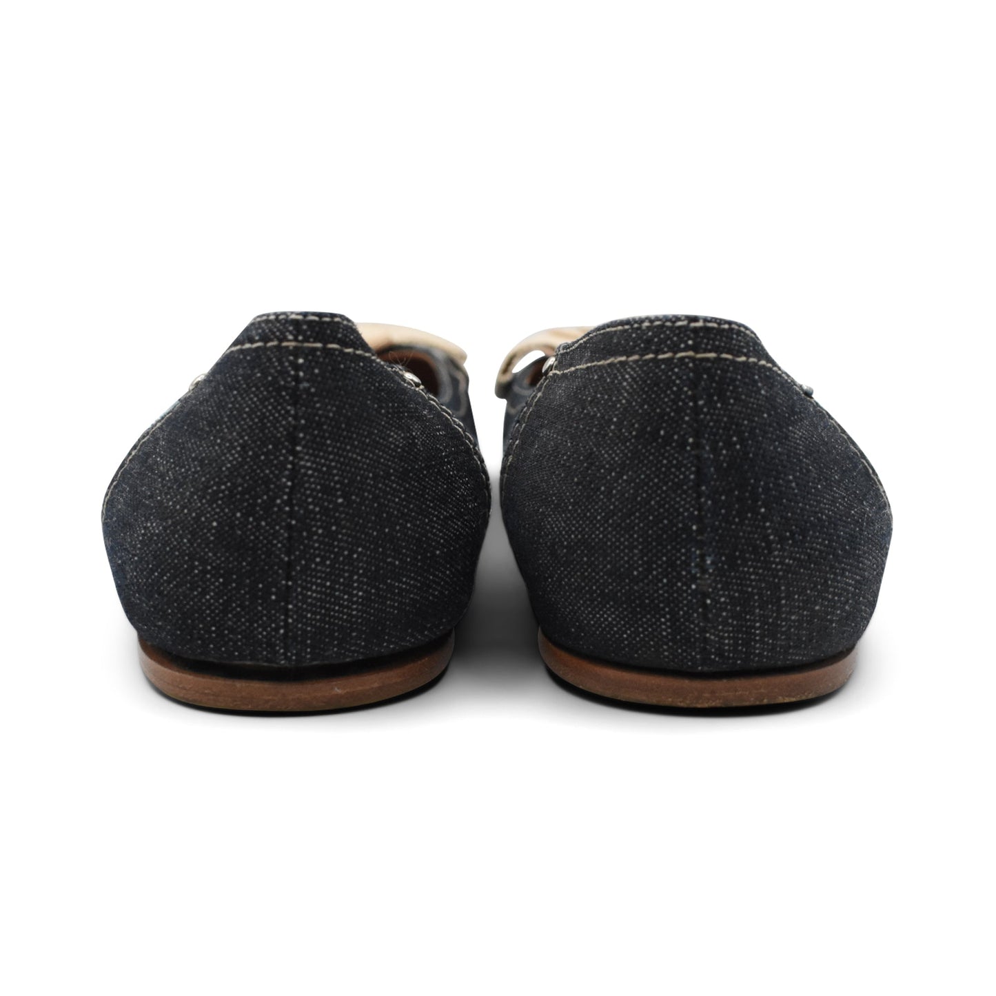 Prada Denim Ballet Flats - Women's 37