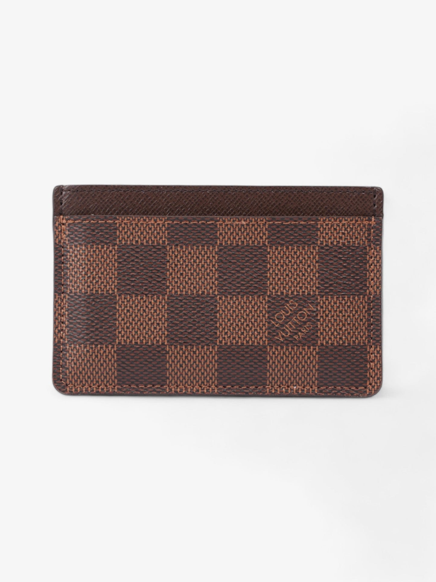 Louis Vuitton Card Holder Damier Ebene Coated Canvas