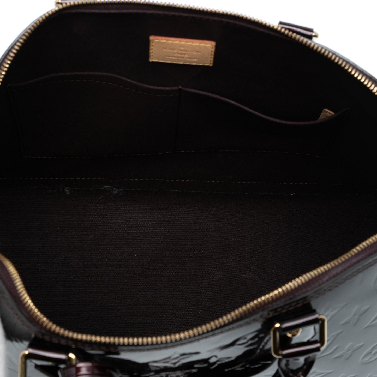 Purple Louis Vuitton Monogram Vernis Alma GM Handbag
