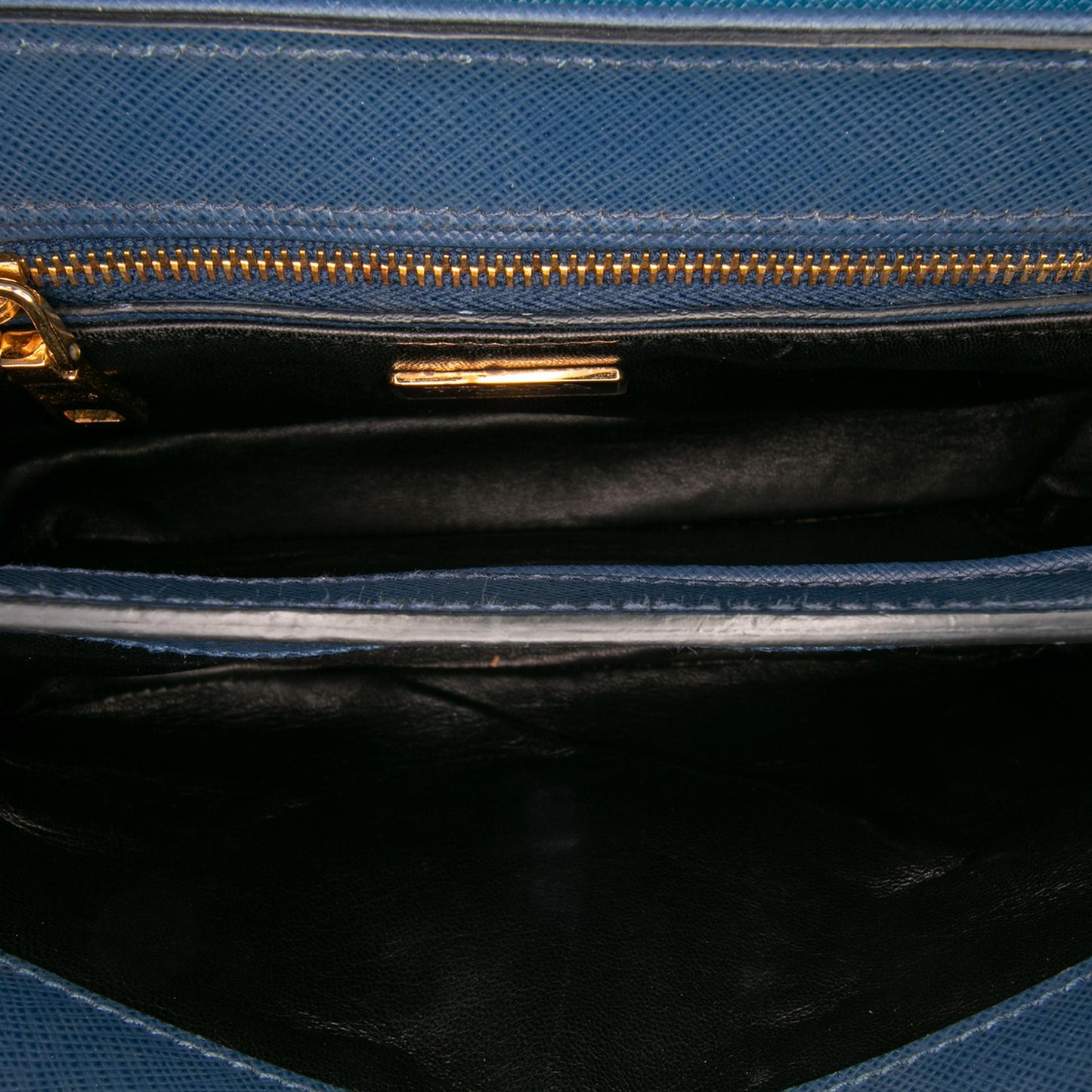 Prada Bicolor Saffiano Sound Lock Satchel