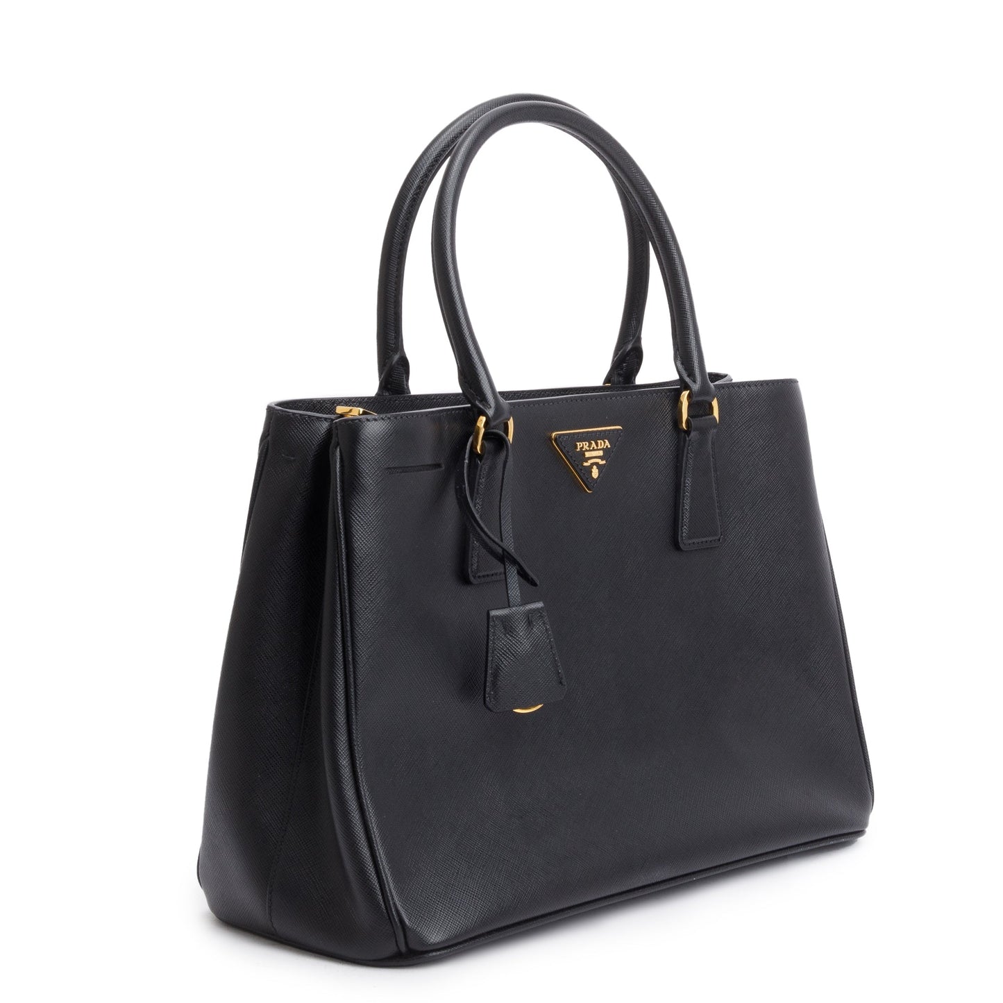 Prada Black Saffiano Lux Medium Galleria Tote