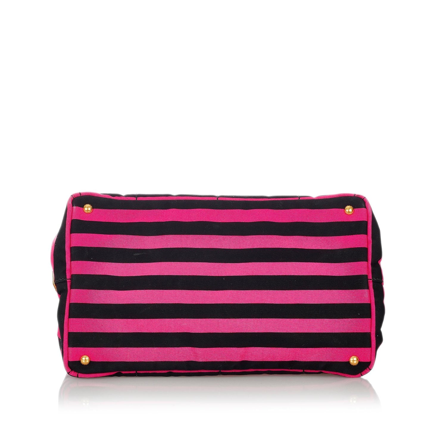 Prada Canapa Righe Stripe Tote Bag - Ewore Bags