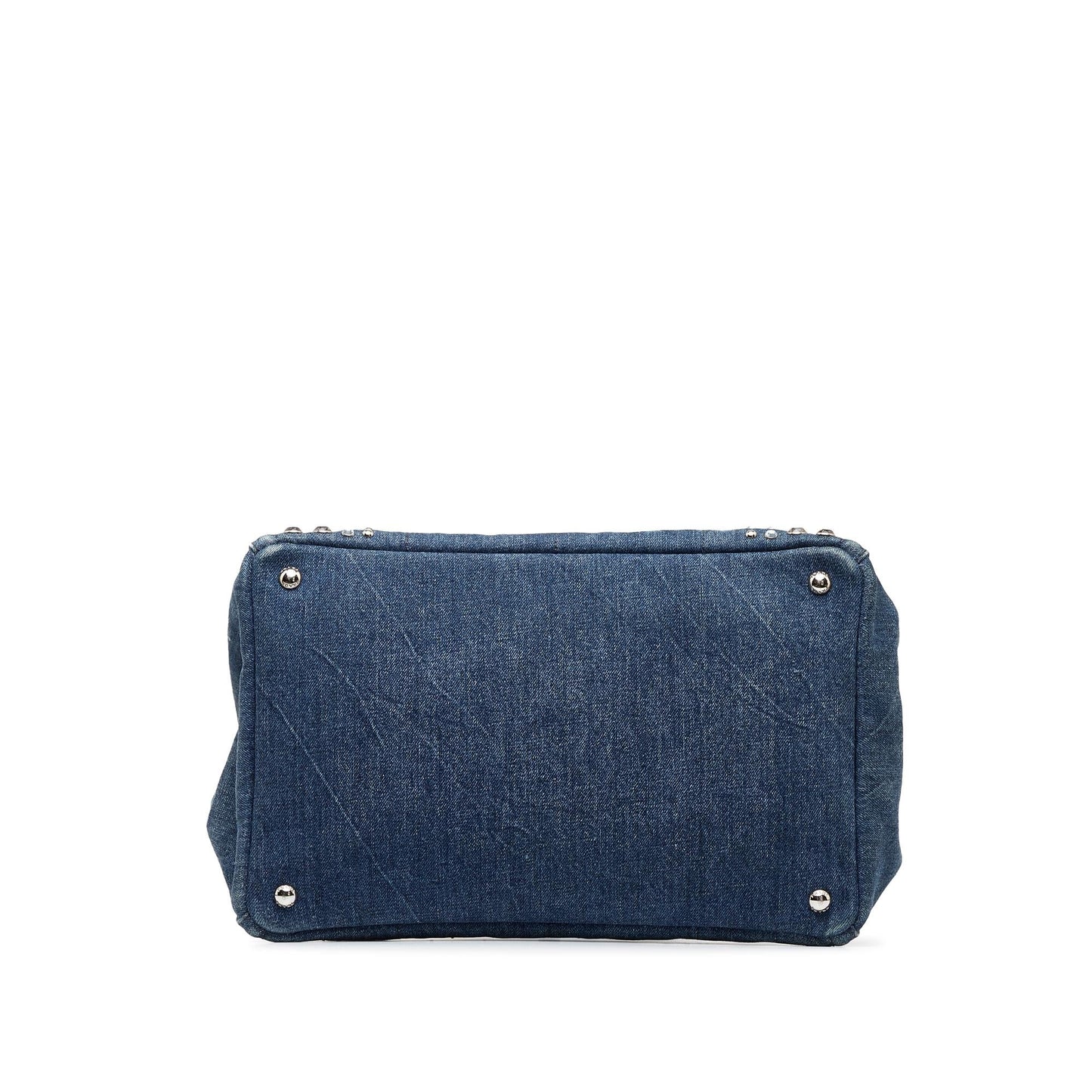 Prada Canapa Studded Handbag (SHG-WbfFdb)