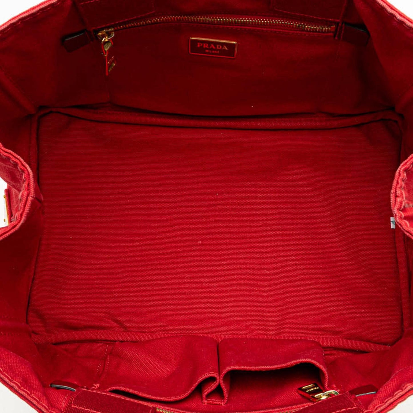 Prada Canvas Canapa Logo Satchel
