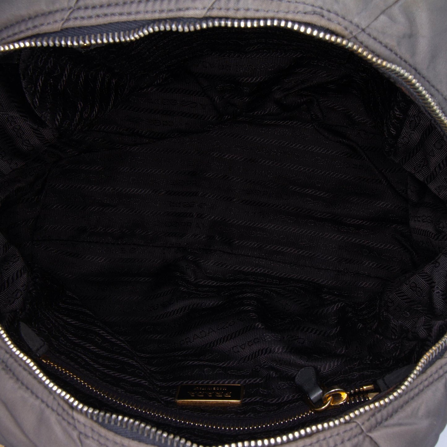 Prada Chevron Quilted Tessuto Dome Satchel