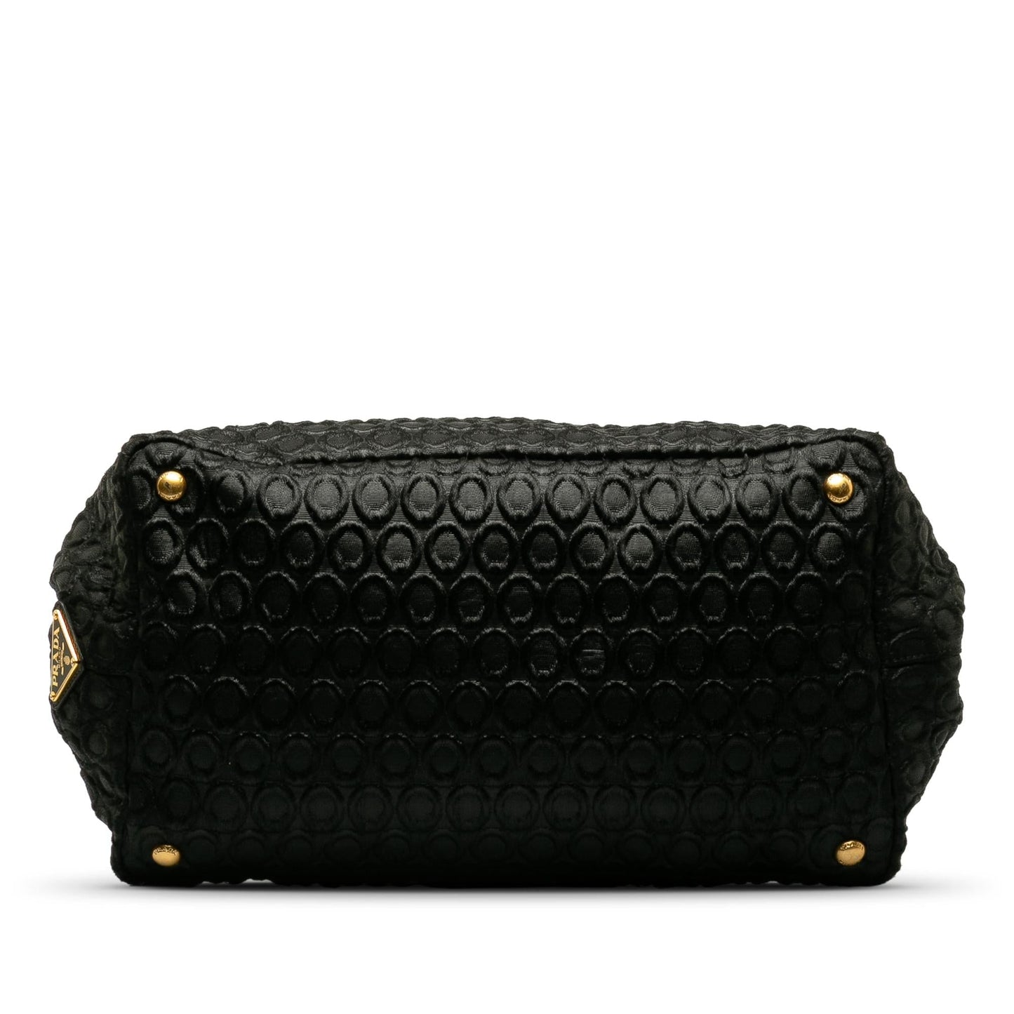 Prada Embroidered Canapa Satchel (SHG-vzVRBU)