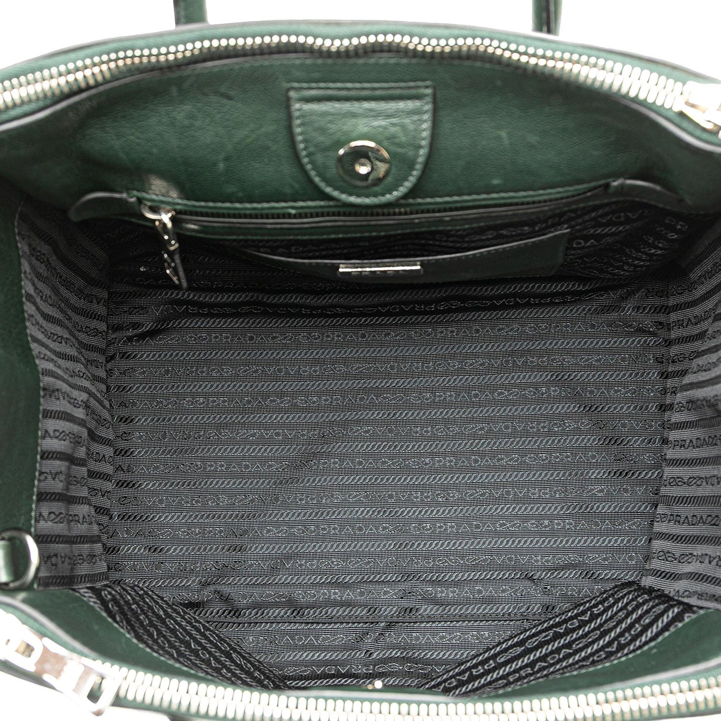 Prada Glace Calf Twin Pocket Satchel