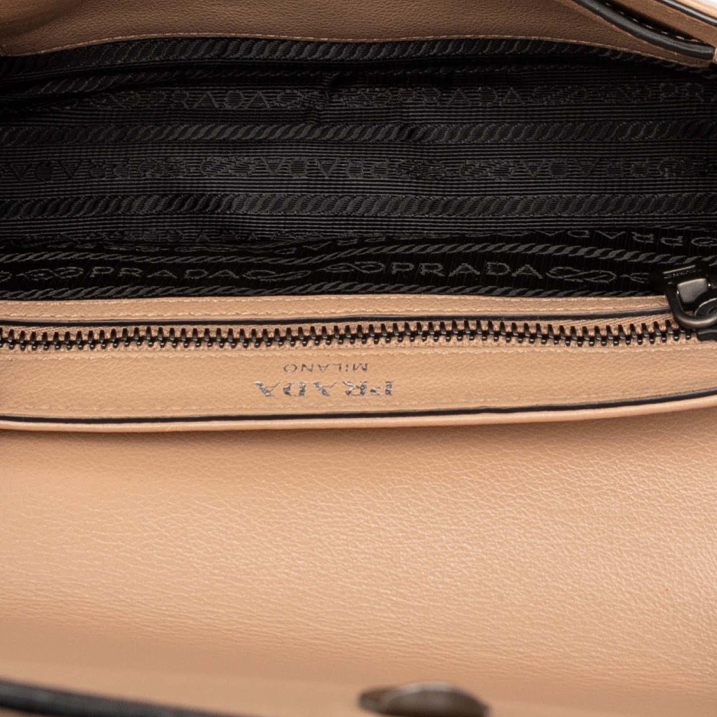 Prada Glace Calfskin Studded Crossbody