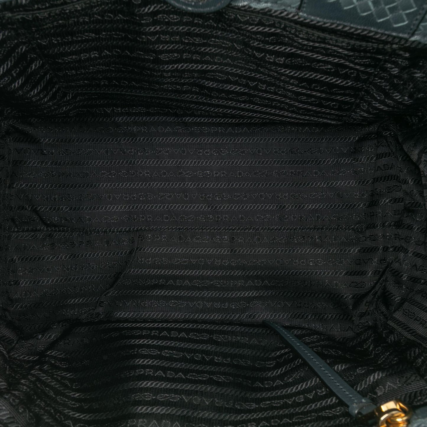 Prada Goatskin Woven Madras Satchel