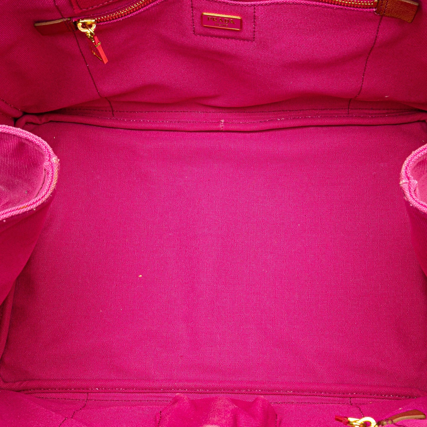 Prada Large Canvas Canapa Logo Satchel