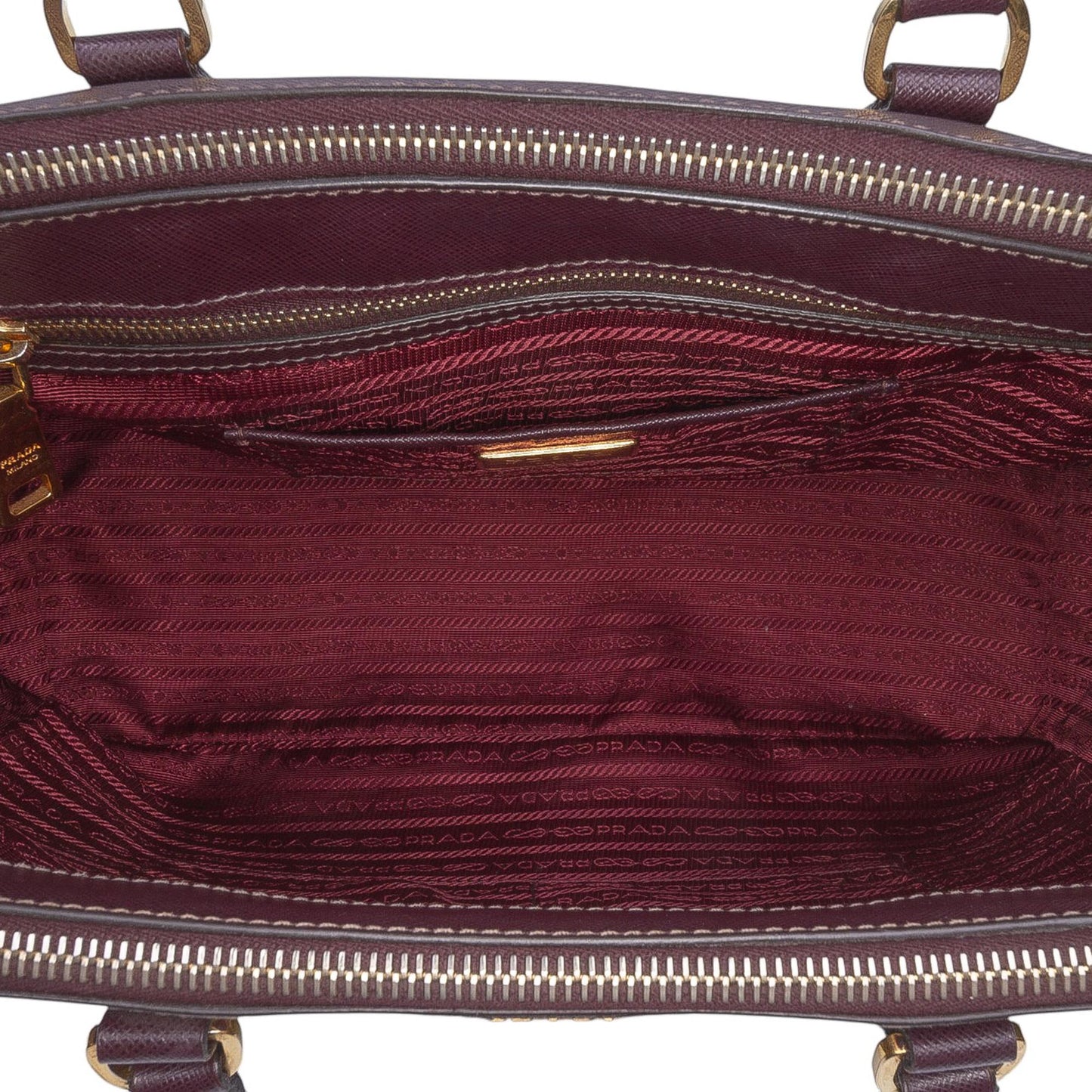 Prada Large Saffiano Lux Galleria Double Zip Tote