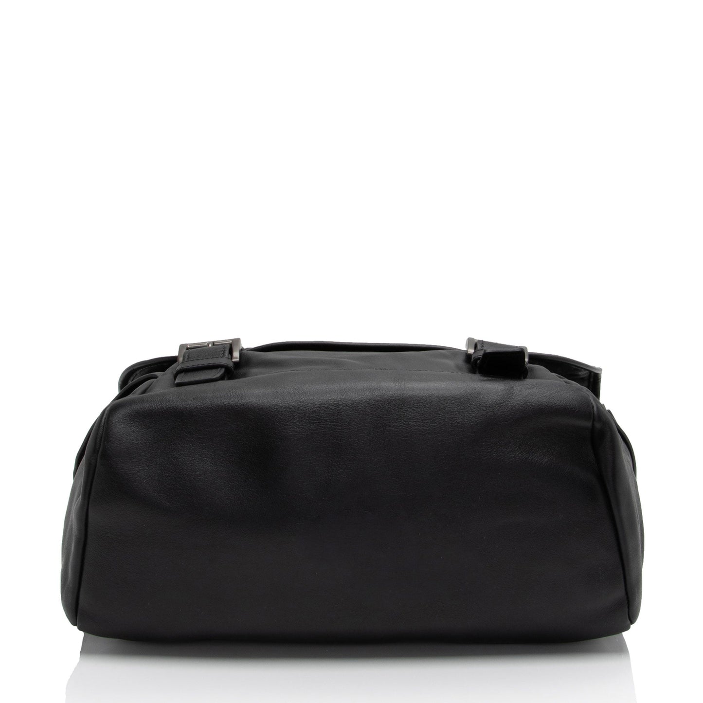 Prada Leather Double Buckle Flap Messenger Bag (SHF-S0azoS)