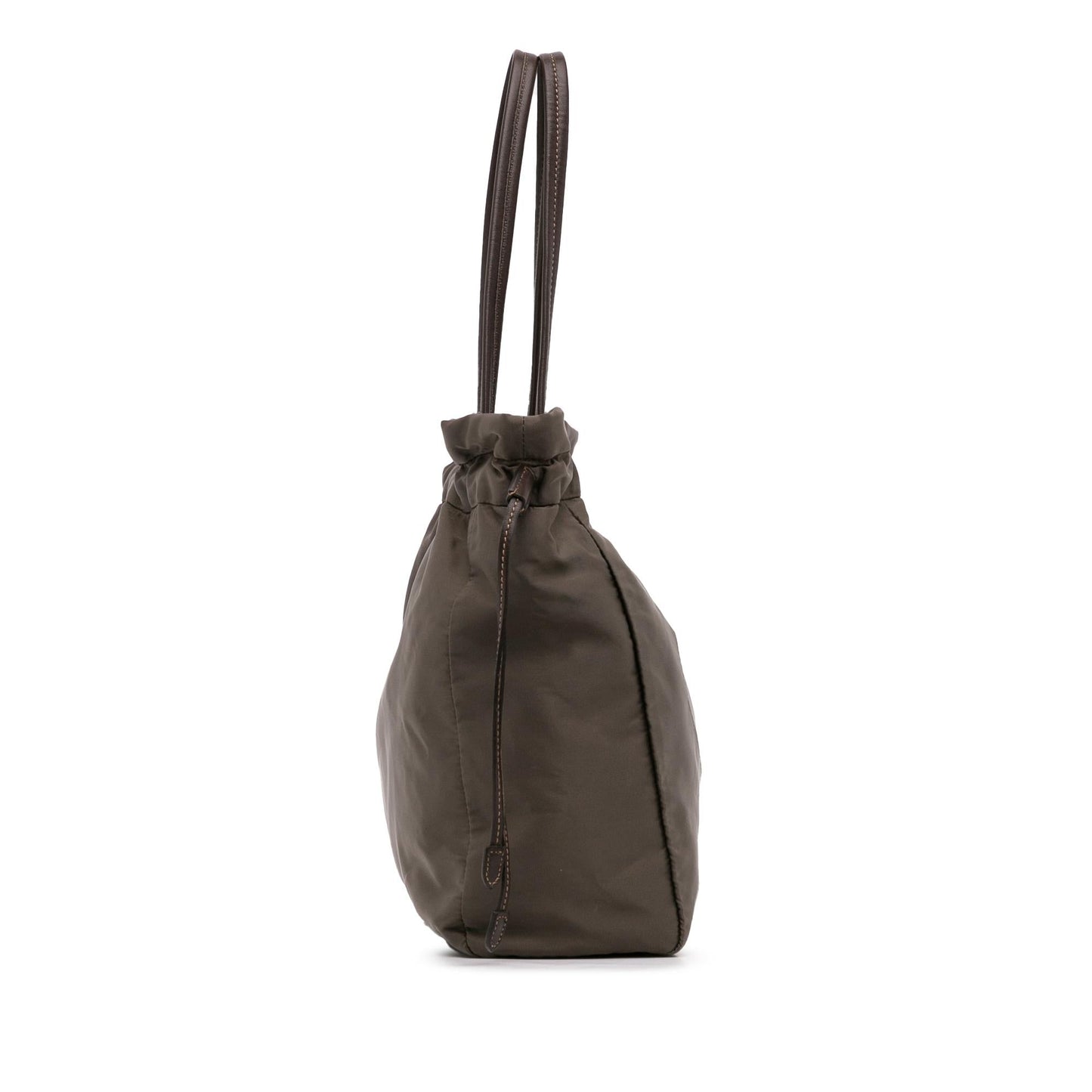 Prada Logo Tessuto Drawstring Tote Bag (SHG-iYPFwY)