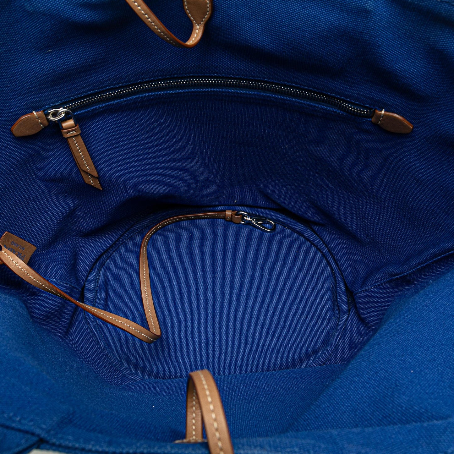 Prada Medium Canvas Canapa Logo Convertible Shopping Tote
