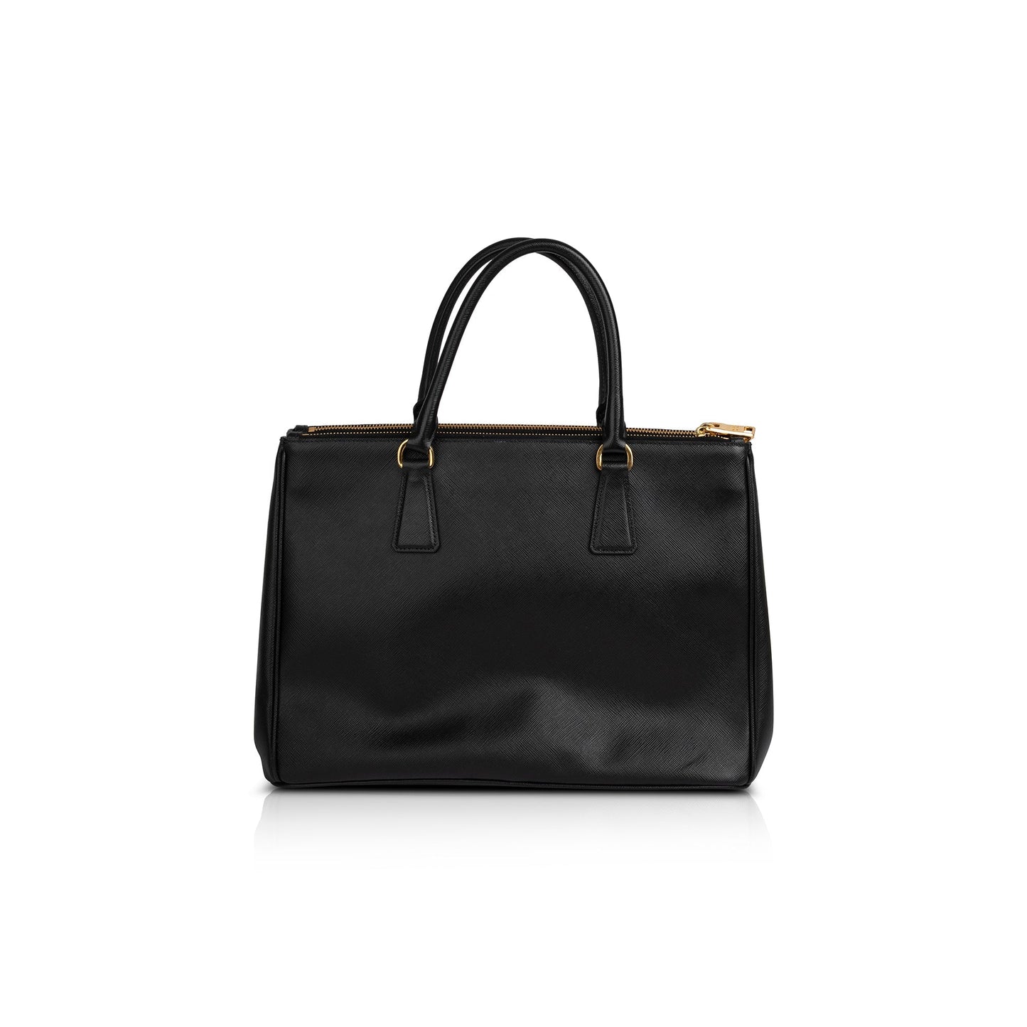 Prada Medium Saffiano Lux Double Zip Galleria Tote