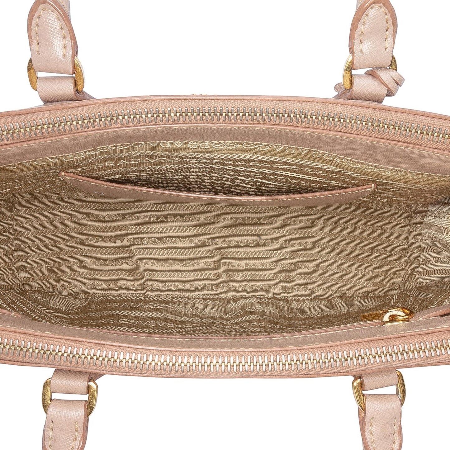 Prada Medium Saffiano Lux Galleria Double Zip Satchel