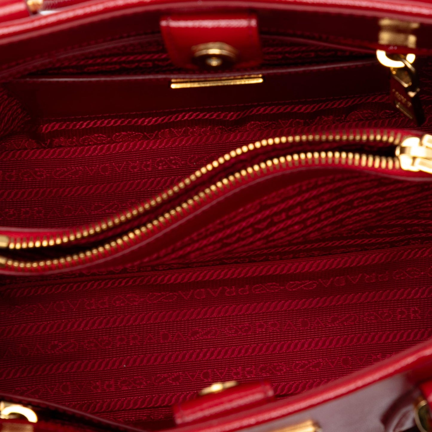 Prada Medium Saffiano Vernice Open Promenade Satchel