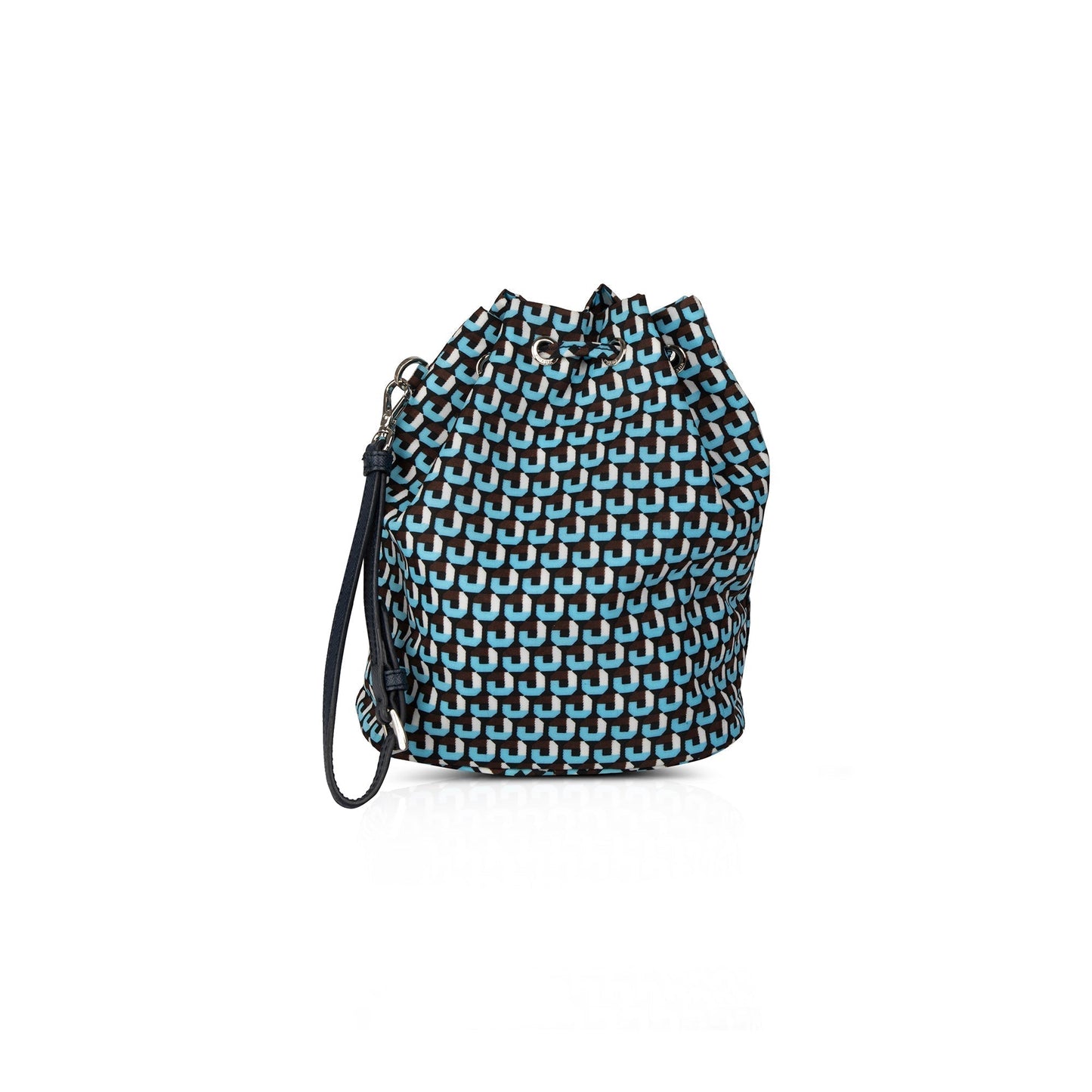 Prada Nylon Mini Bucket Wristlet Pouch