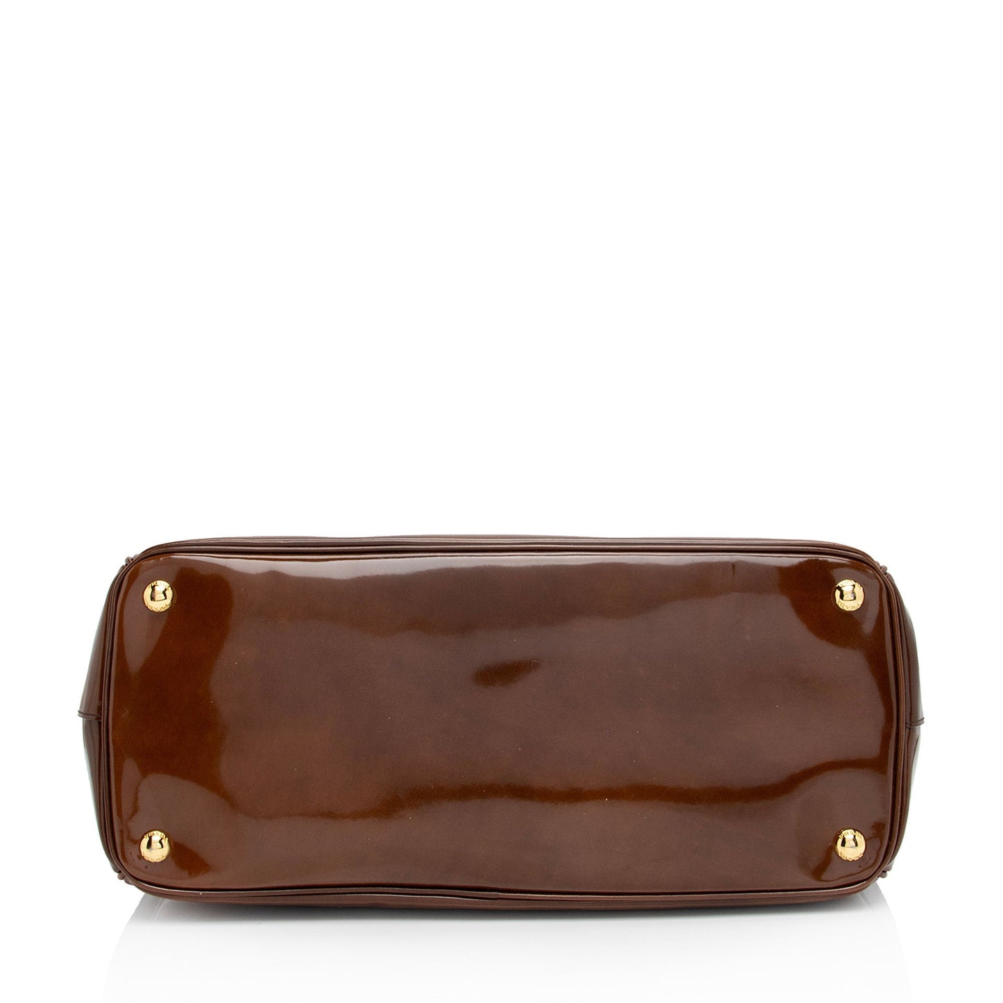 Prada Patent Leather Double Zip Medium Tote (SHF-IcFxTz)
