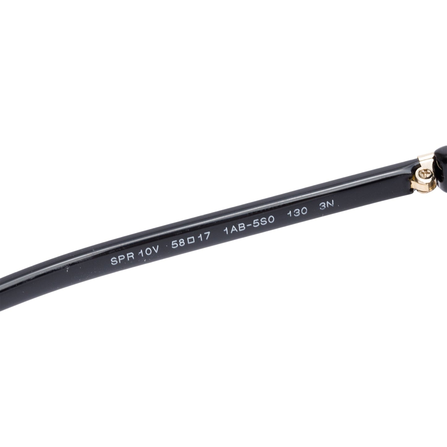 Prada SPR 10V Black Acetate Square Sunglasses