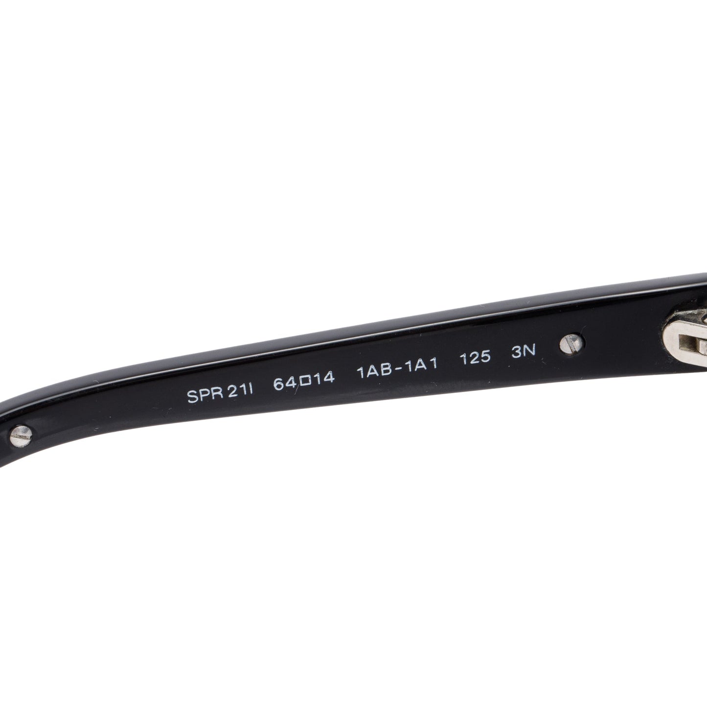 Prada SPR 21I Black Acetate Conceptual Sunglasses