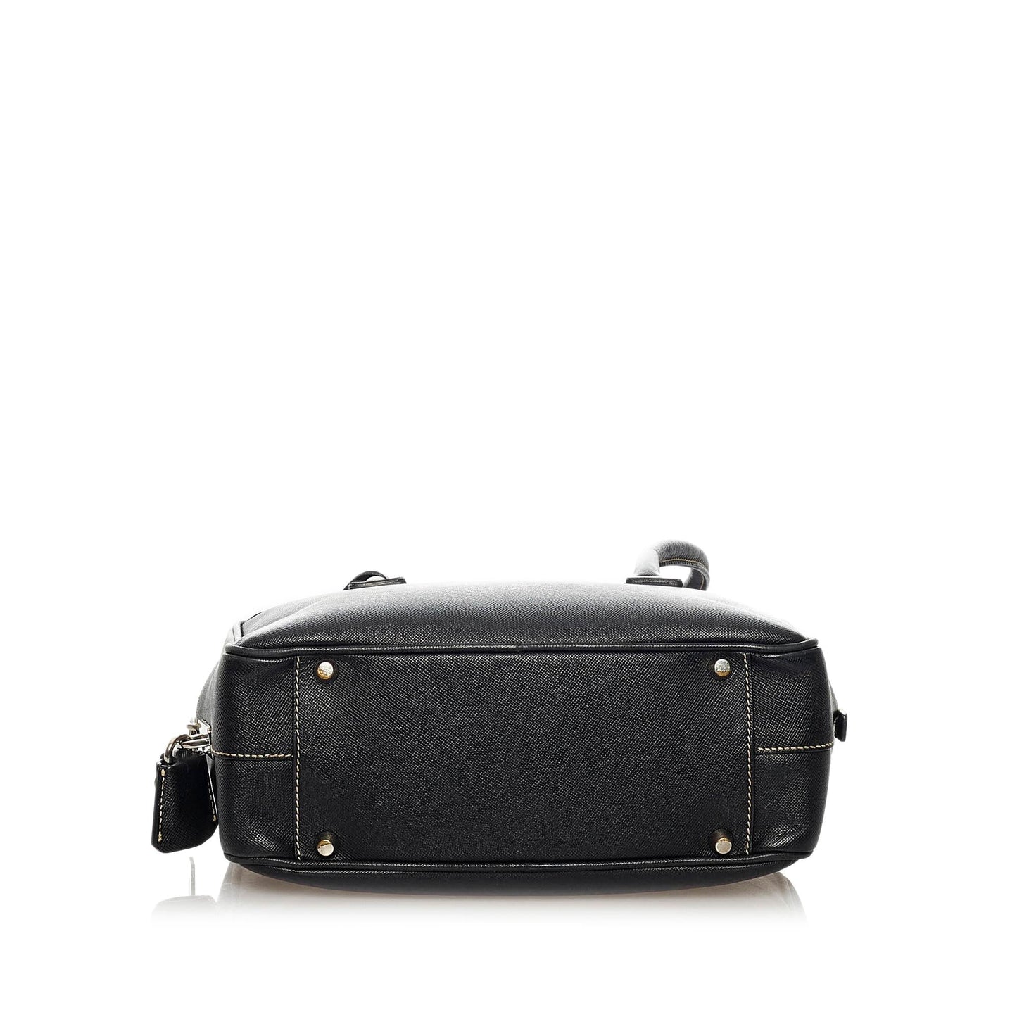 Prada Saffiano Bauletto Handbag (SHG-29373)