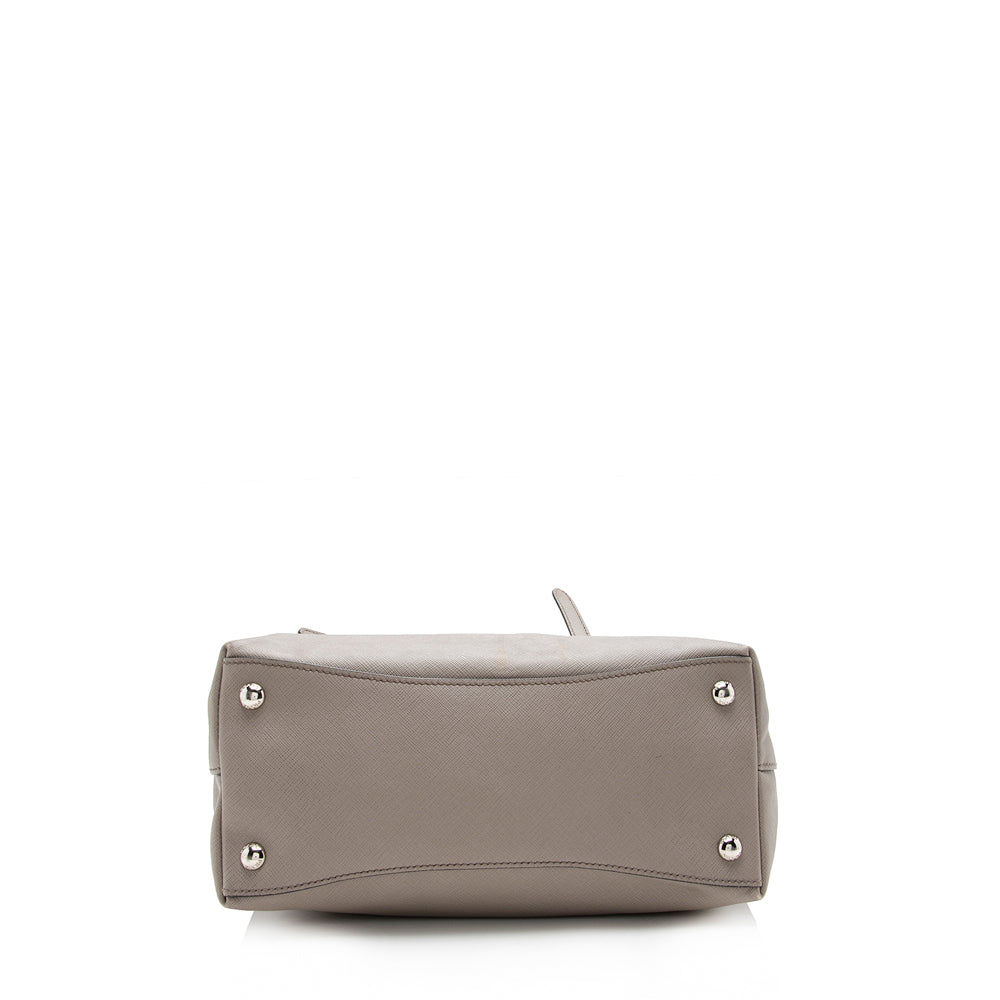 Prada Saffiano Cuir Buckle Tote (SHF-16015)