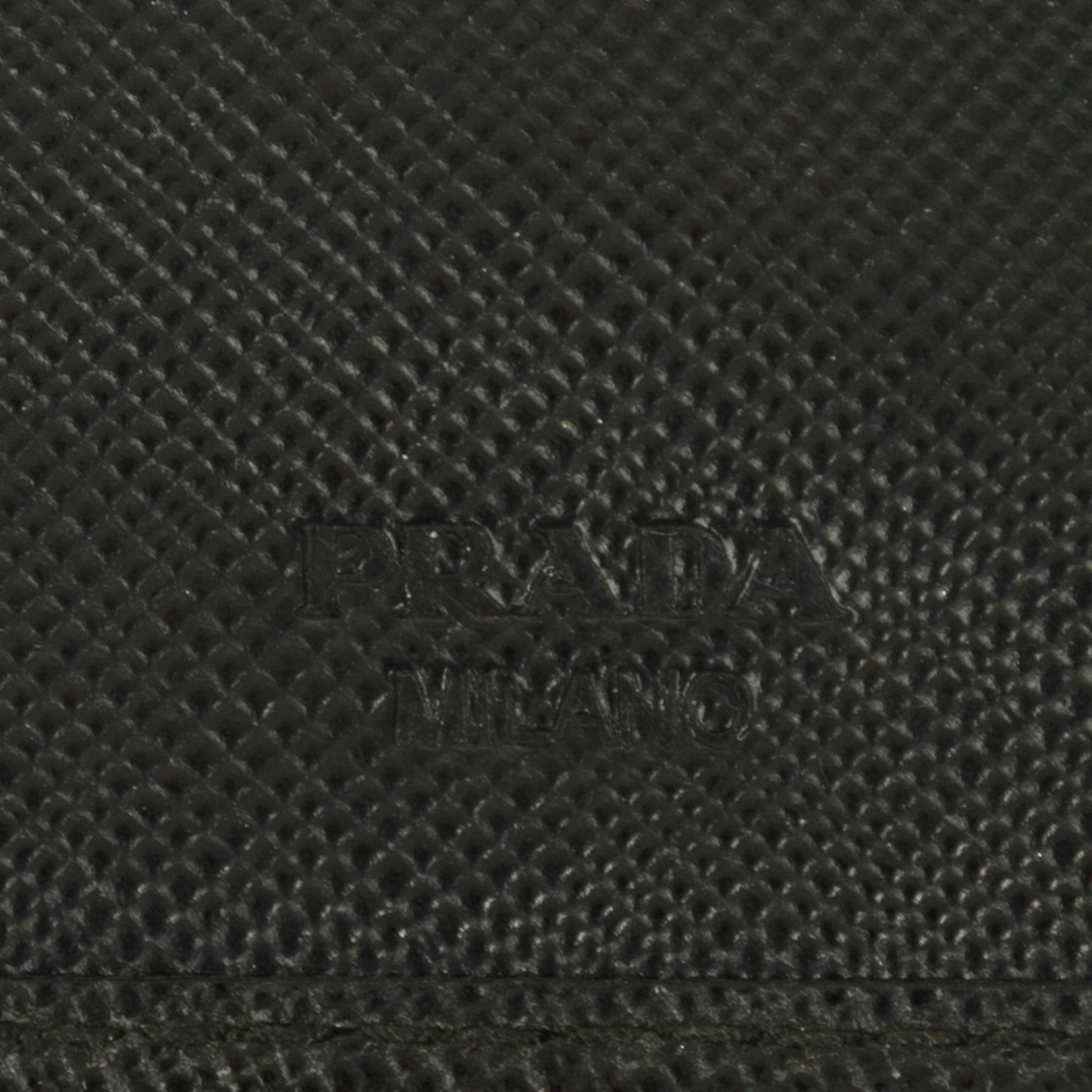 Prada Saffiano Money Clip Bifold Wallet