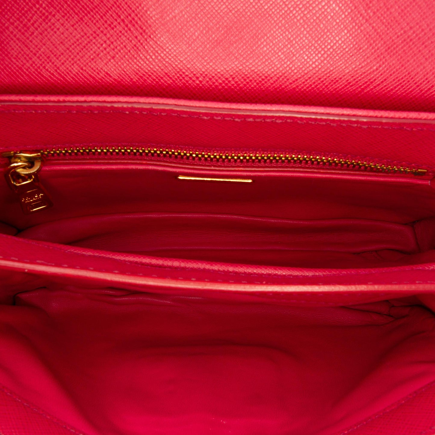 Prada Saffiano Sound Lock Satchel