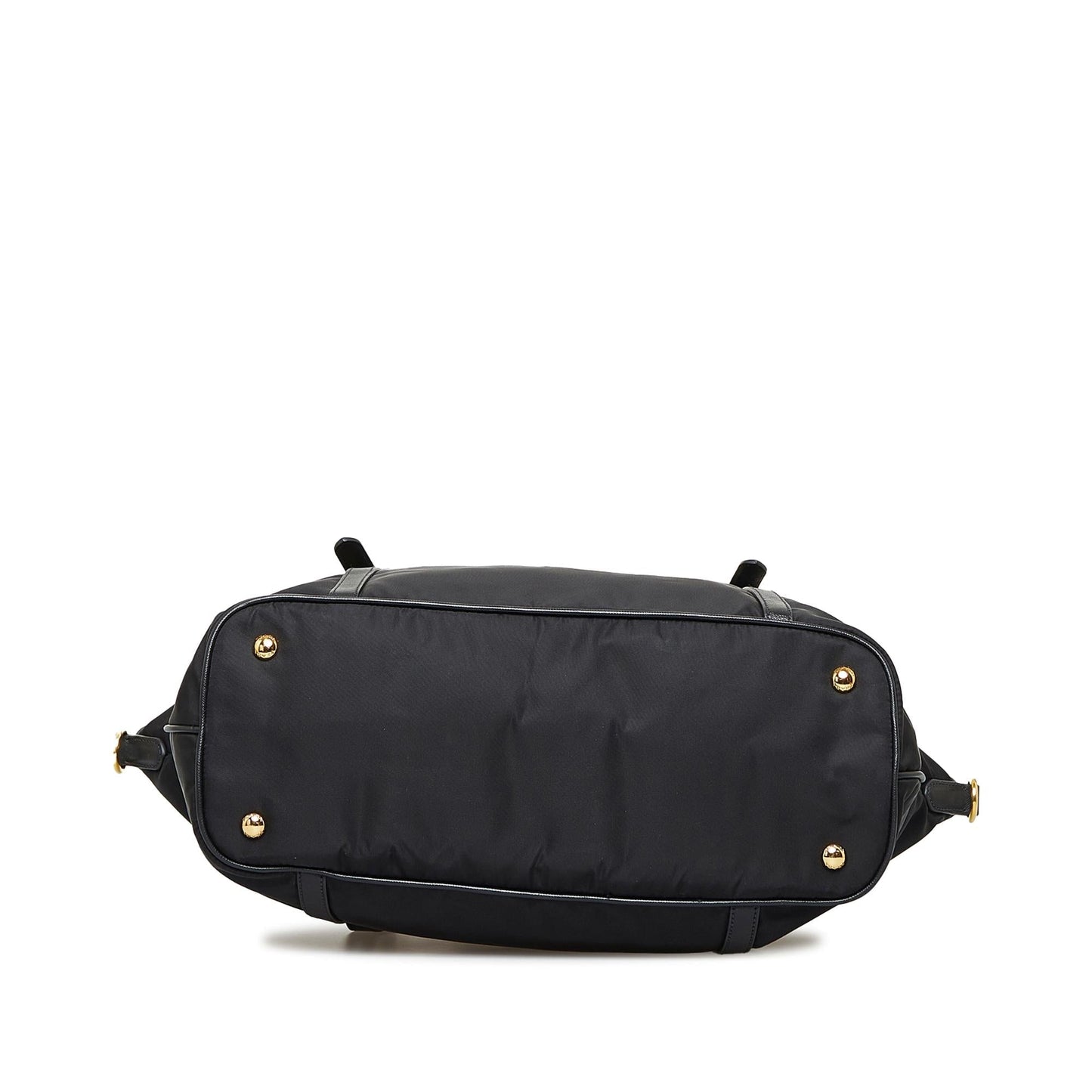 Prada Saffiano Trimmed Tessuto Satchel (SHG-QcoD1P)