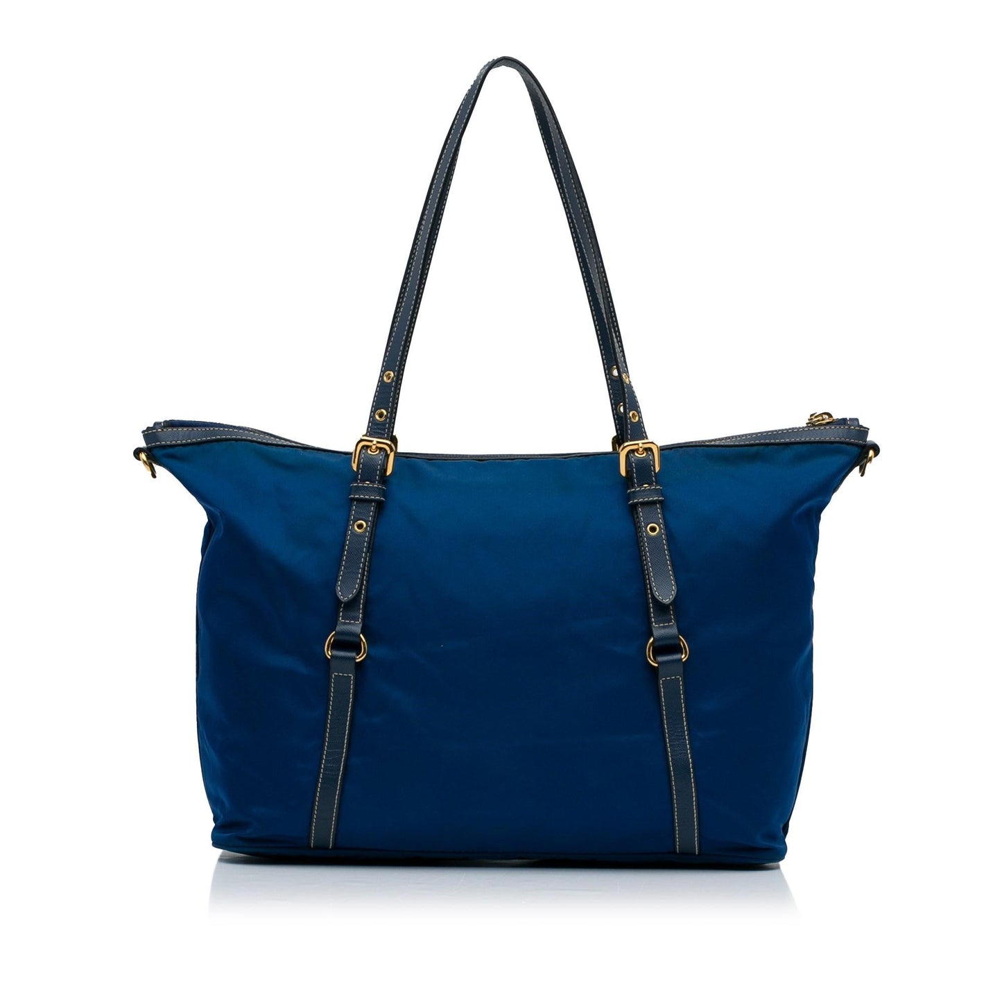 Prada Saffiano Trimmed Tessuto Satchel (SHG-atCbbP)
