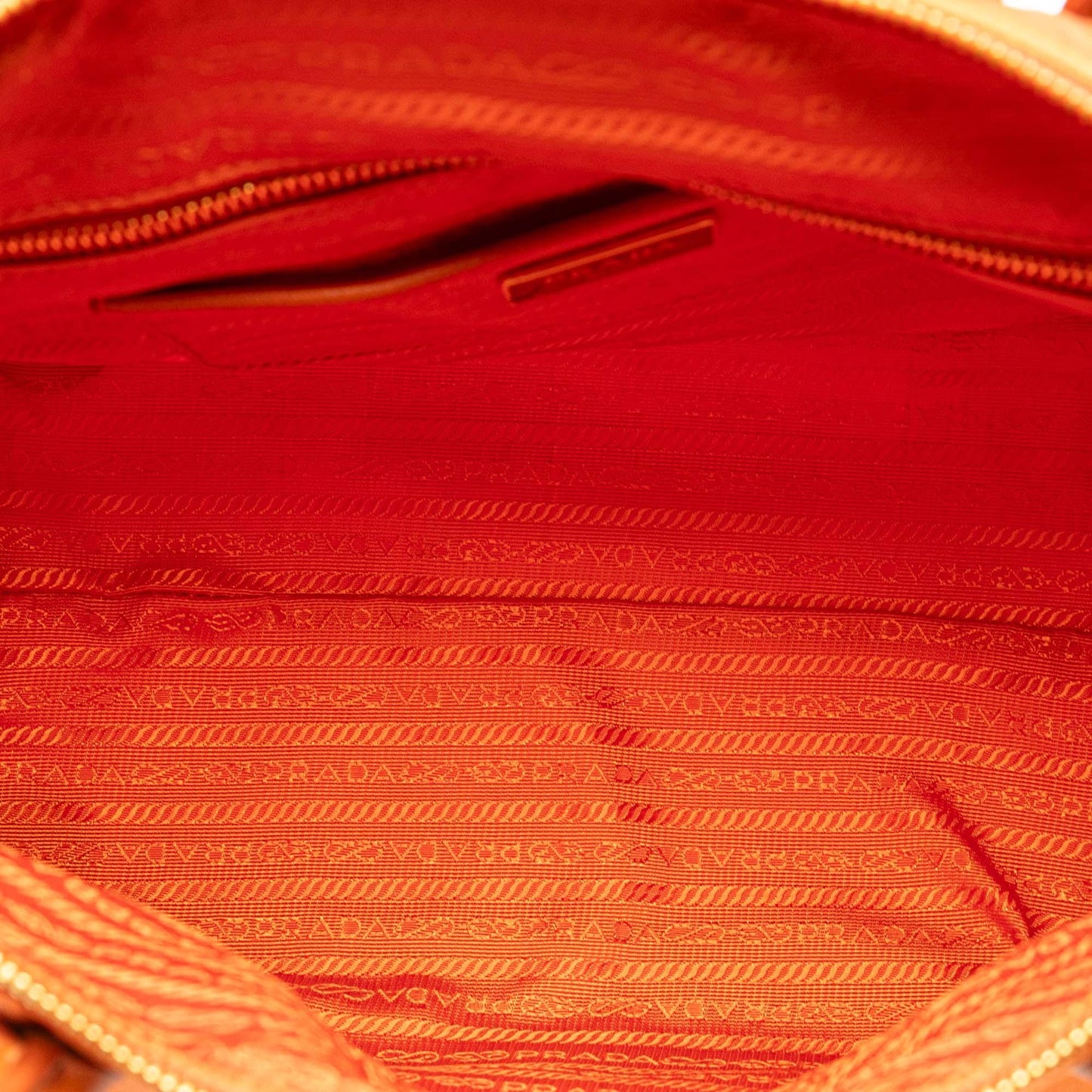 Prada Saffiano Trimmed Tessuto Satchel