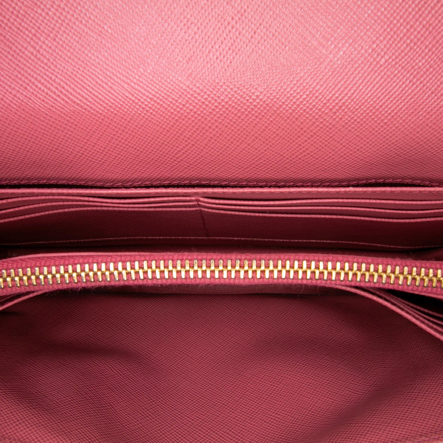 Prada Saffiano Wallet on Strap