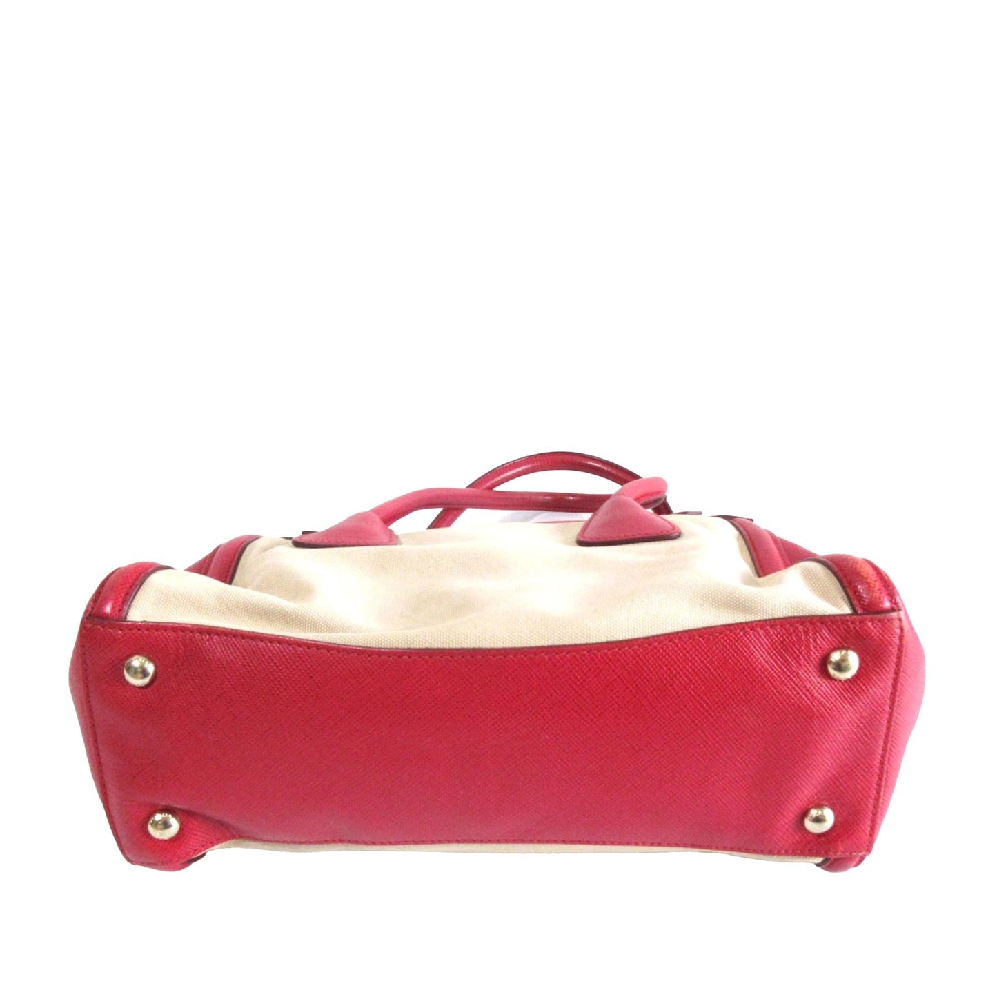 Prada Saffiano and Canvas Frame Satchel (SHG-Iz18Wn)