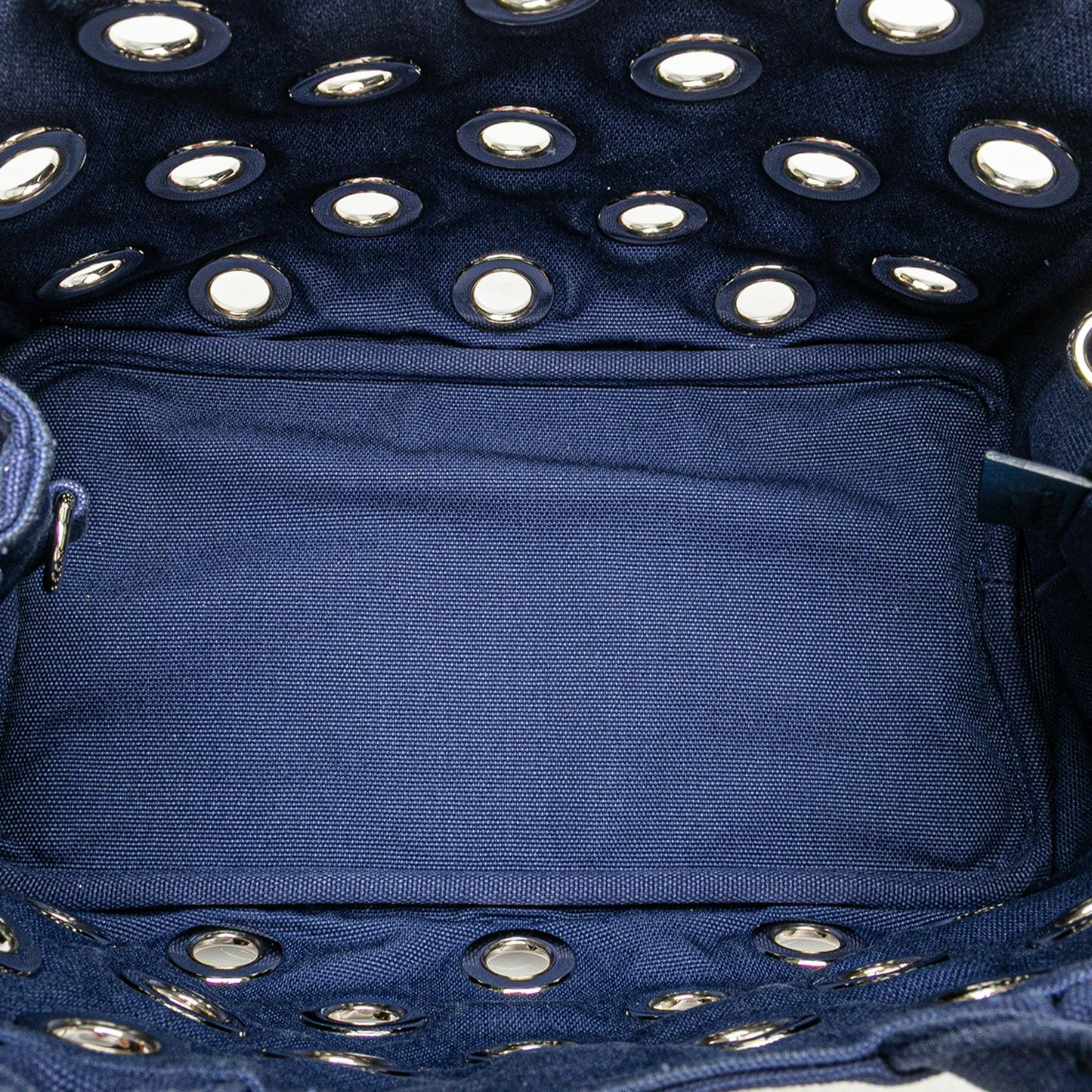 Prada Small Canvas Canapa Grommet Satchel