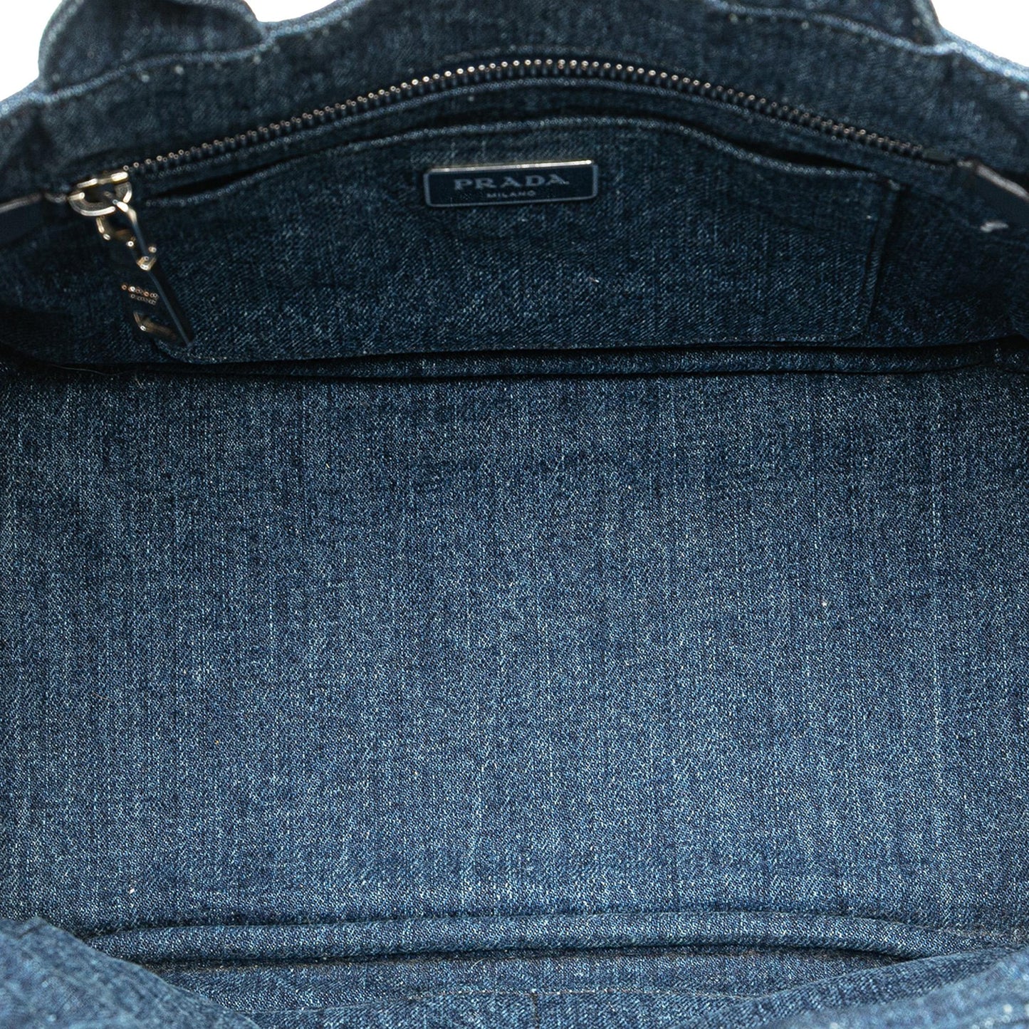 Prada Small Denim Canapa Bijoux Satchel