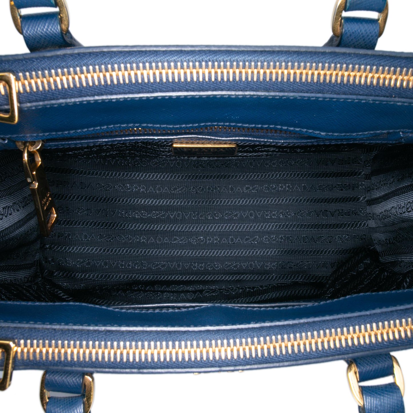 Prada Small Saffiano Lux Galleria Double Zip Satchel