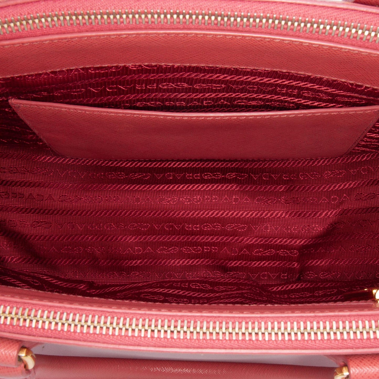 Prada Small Saffiano Lux Galleria Double Zip Satchel