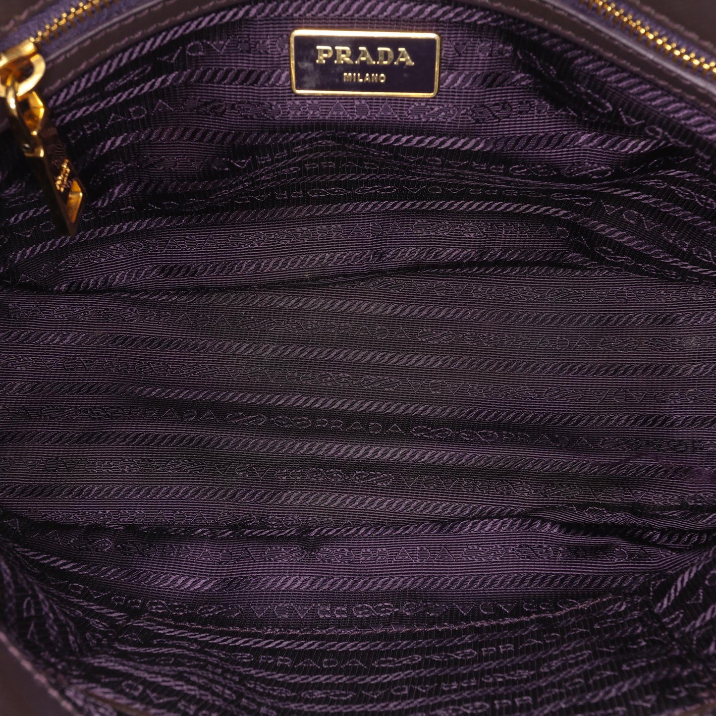 Prada Small Saffiano Vernice Galleria Double Zip Satchel