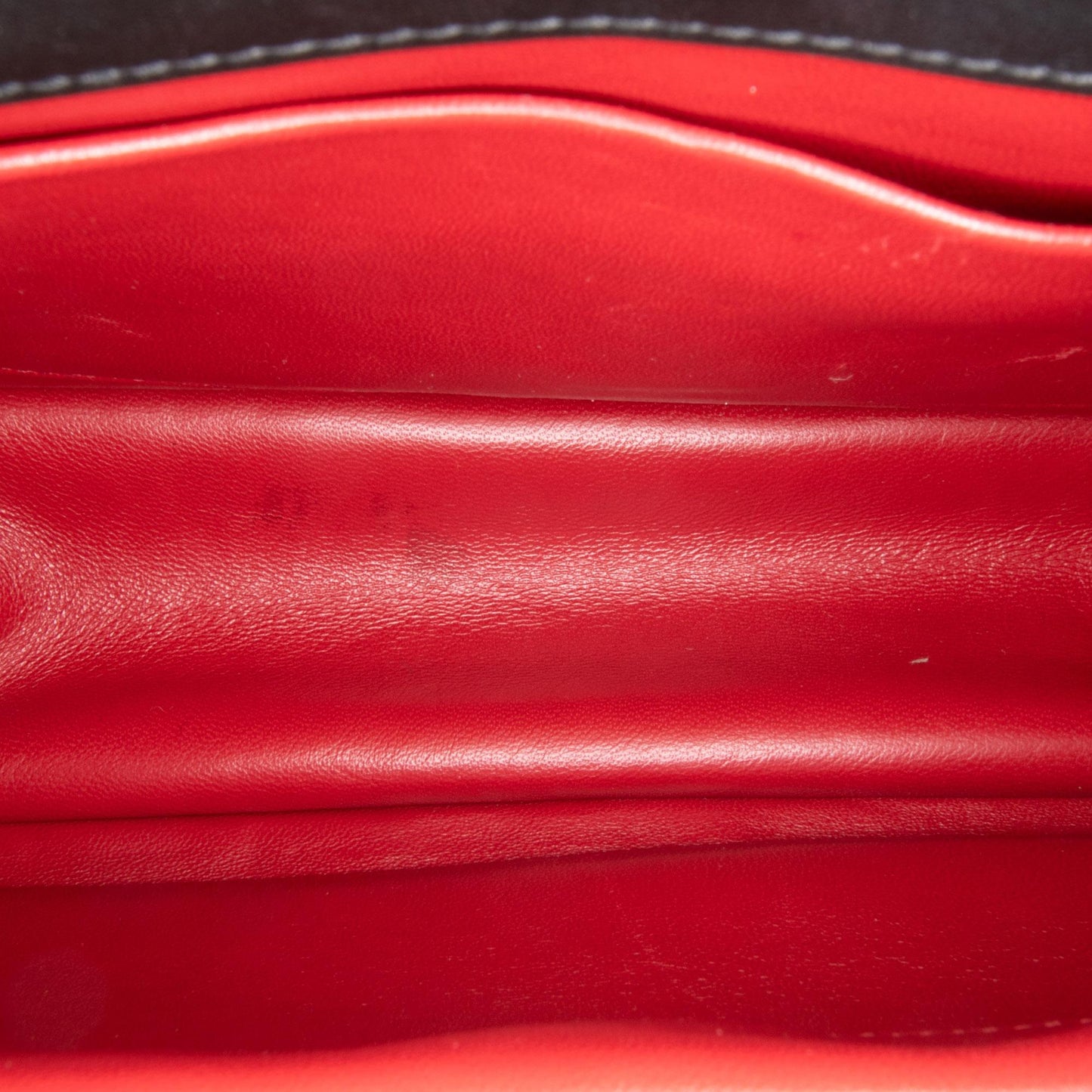 Prada Soft Calf Grommet Lock Flap Chain Crossbody
