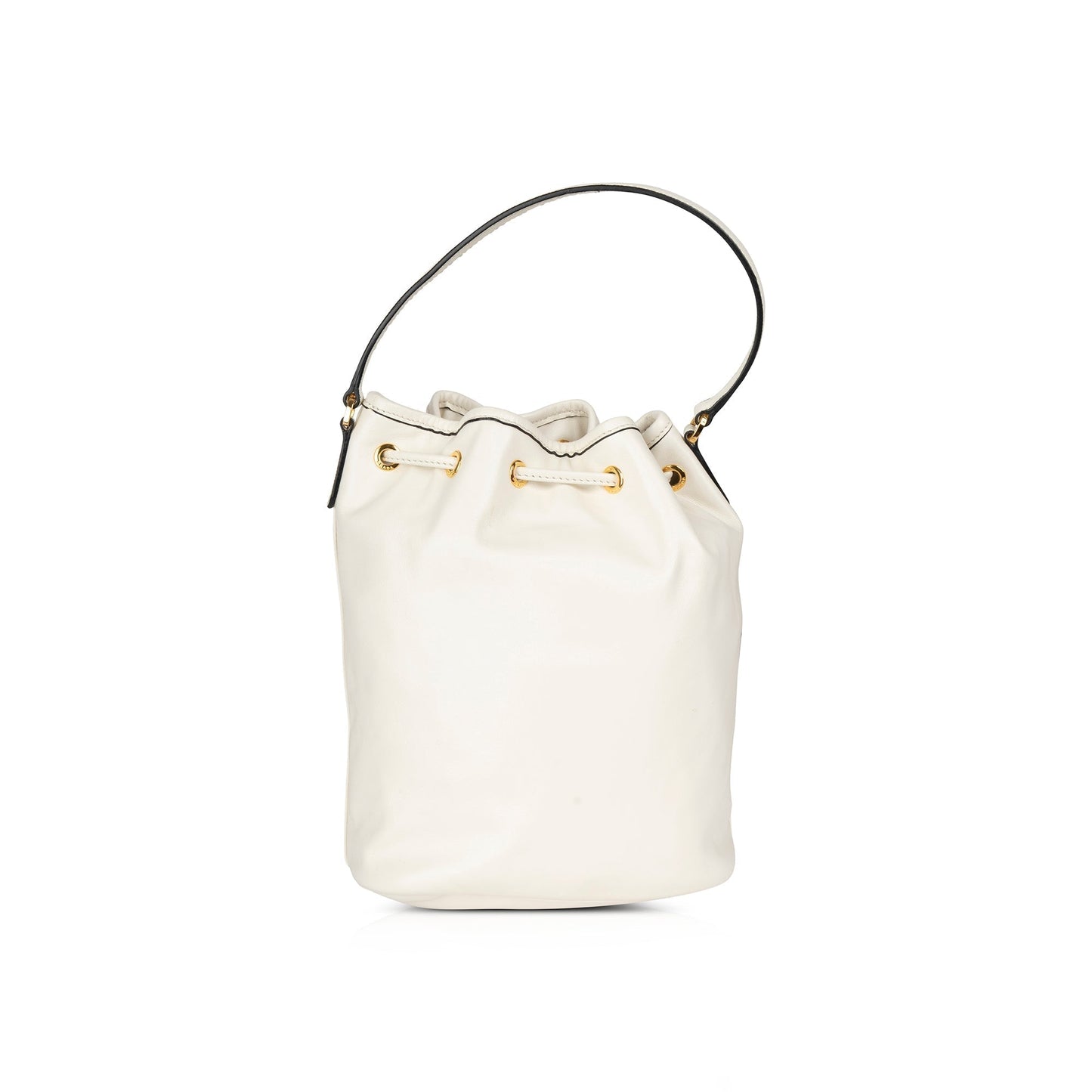 Prada Soft Calf & Saffiano Leather Mini Bucket Crossbody Bag