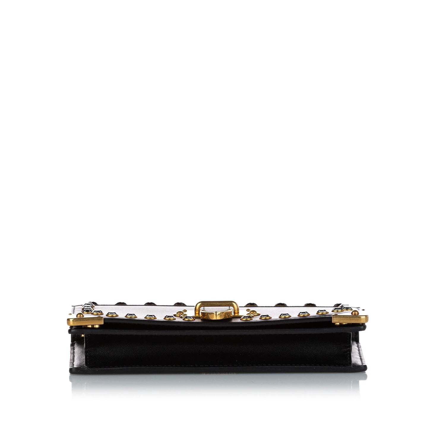 Prada Studded Mini Cahier Leather Crossbody Bag (SHG-JbVdFn)