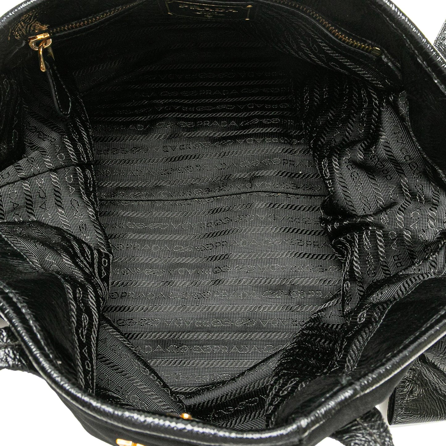 Prada Tessuto Canapa Logo Bow Tote