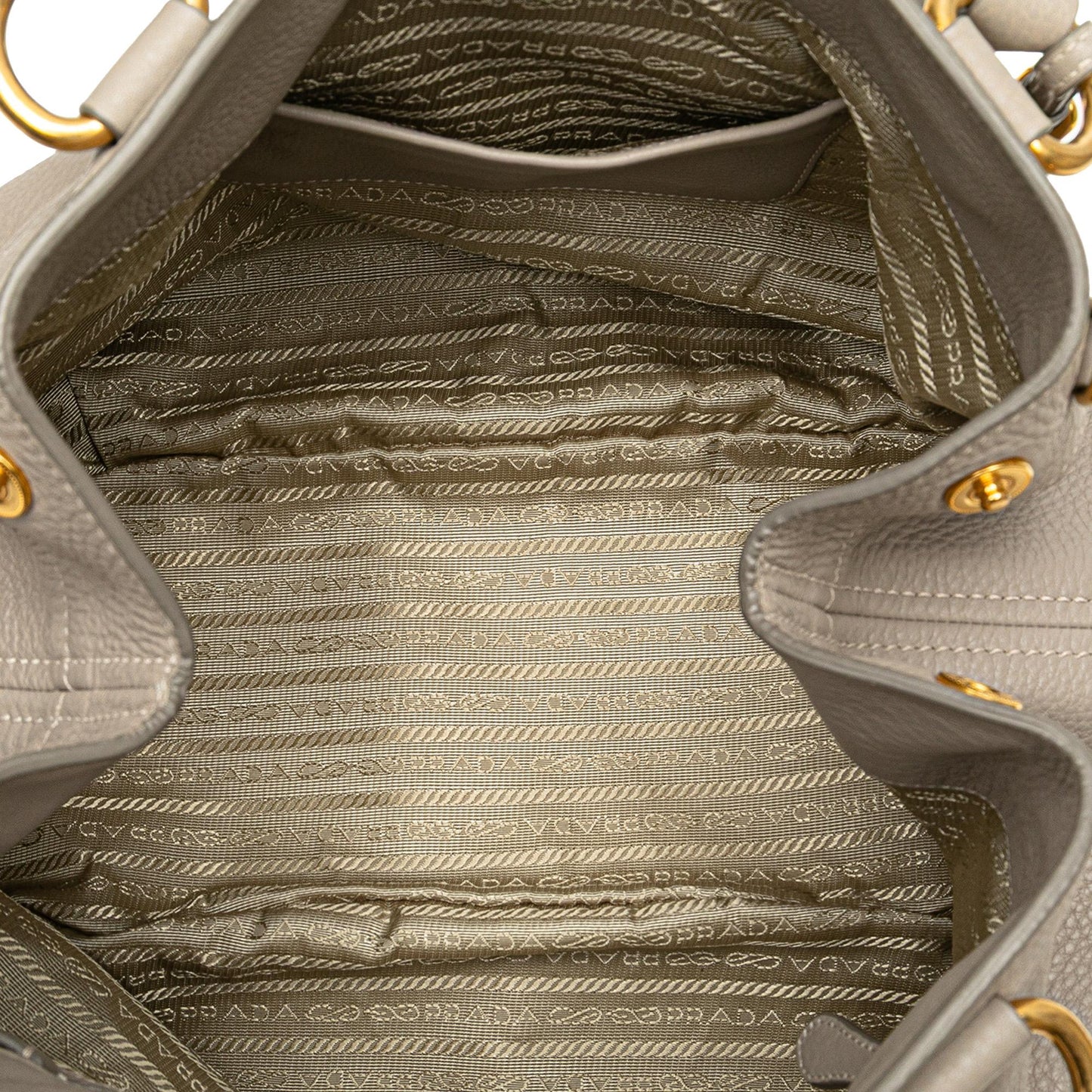 Prada Vitello Daino Open Convertible Tote