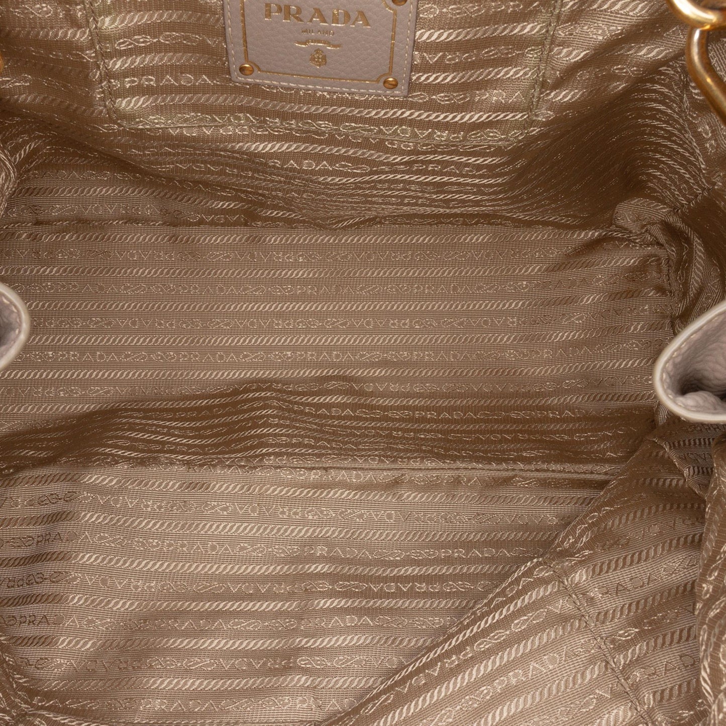 Prada Vitello Daino Open Convertible Tote