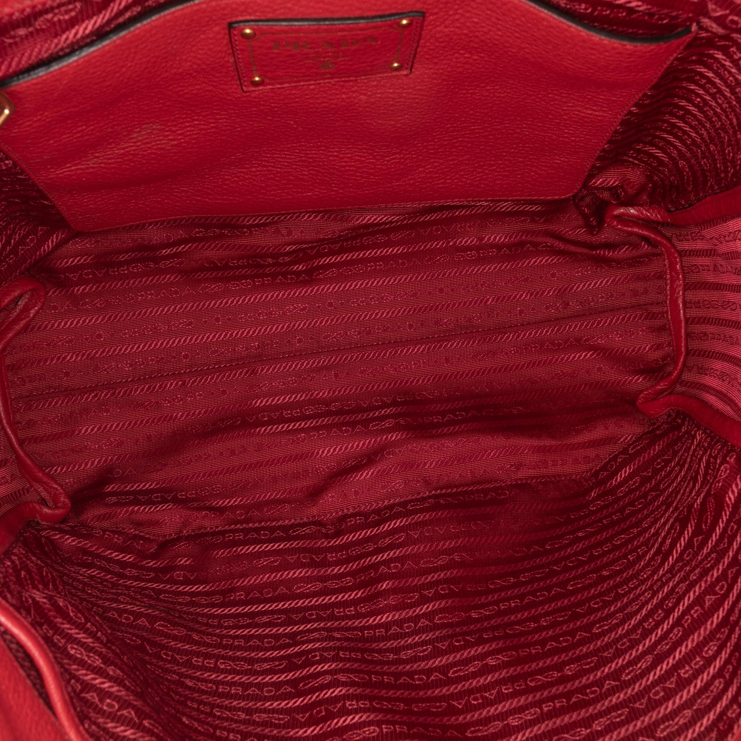 Prada Vitello Daino Open Convertible Tote
