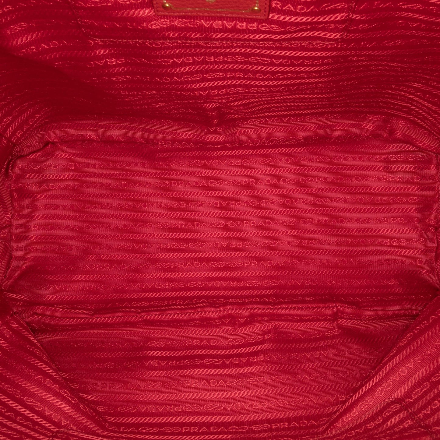 Prada Vitello Daino Side Zip Convertible Tote