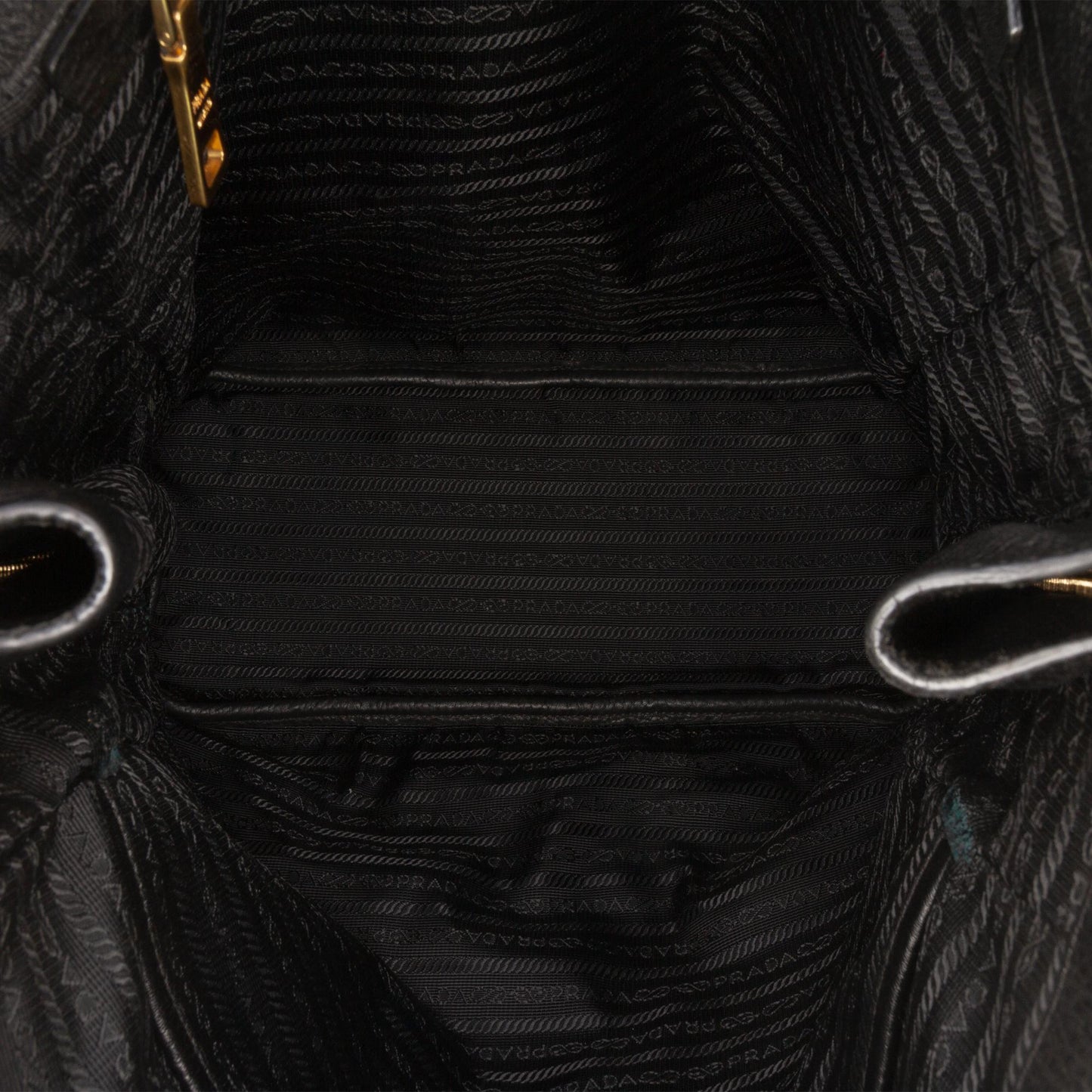Prada Vitello Daino Side Zip Tote