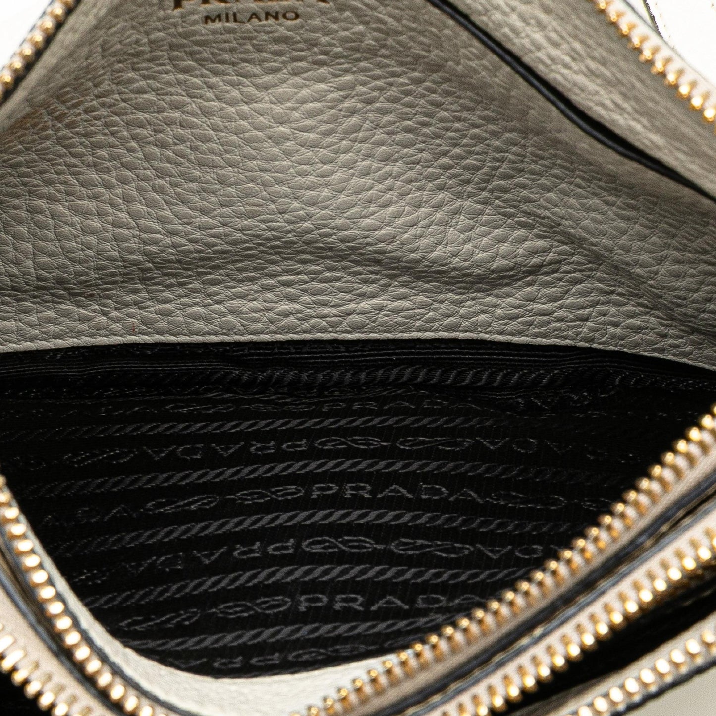 Prada Vitello Phenix Double Zip Crossbody